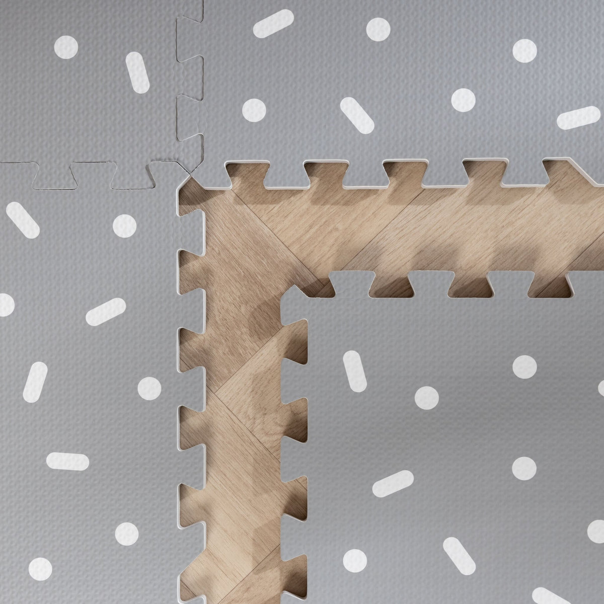 Foam Puzzle Mat - Alfie XL Sprinkles Grey