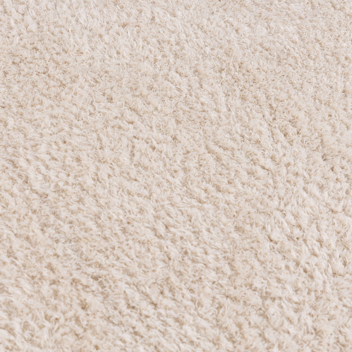 Soft round rug - Teddy Cream
