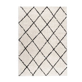 High Pile Rug - Grand Lines Cream/Black