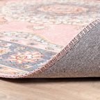 Vintage Rug - Lily Medallion Pink