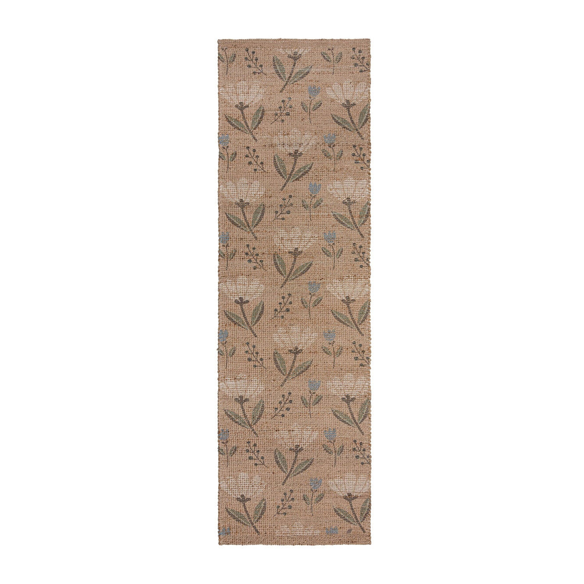 Jute runner - Amilio Floral Natural