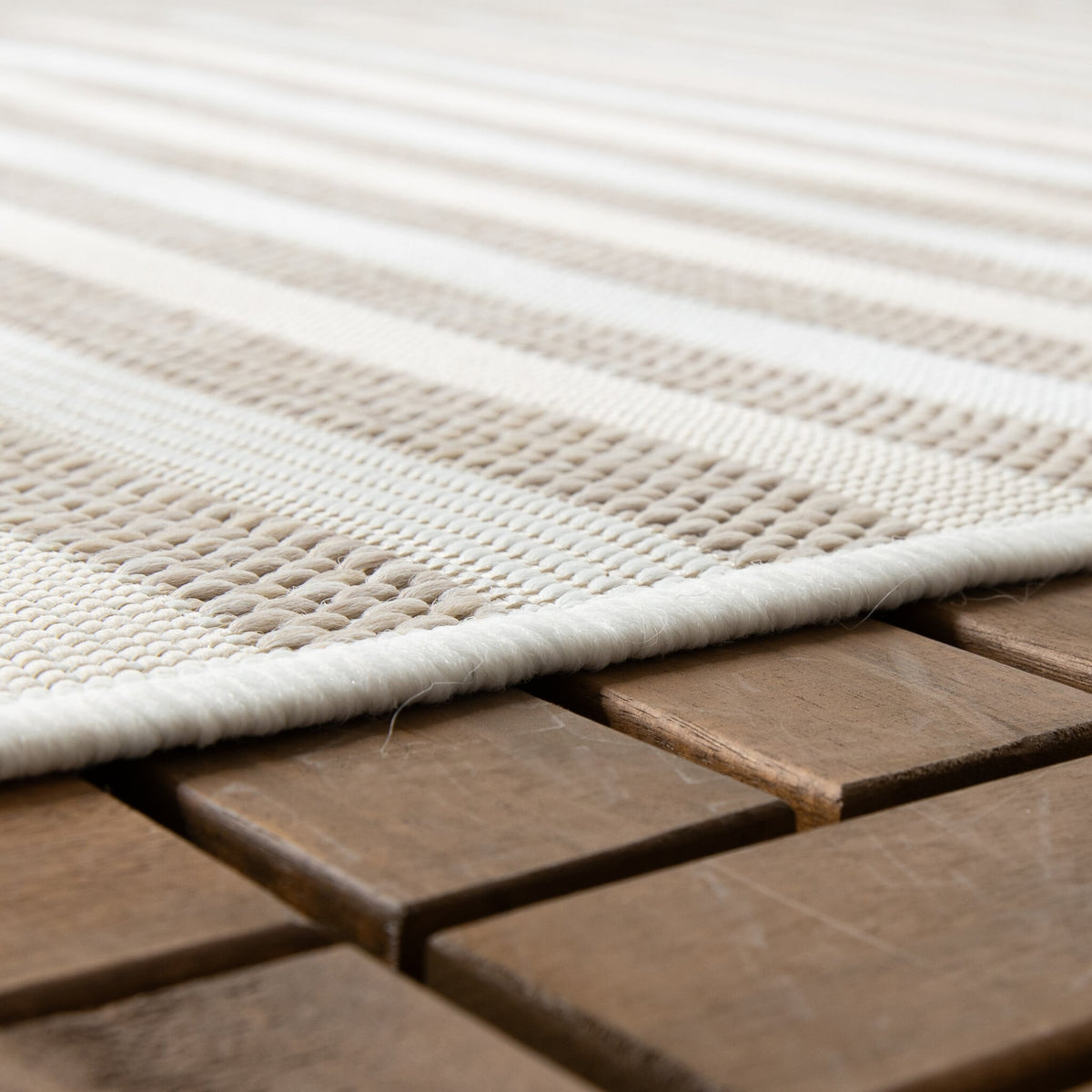 Outdoor Rug Capri Curves Beige Cream