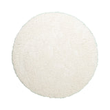 Round Shaggy Rug - Blaze White