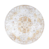 Round Vintage Rug - Lago Yellow