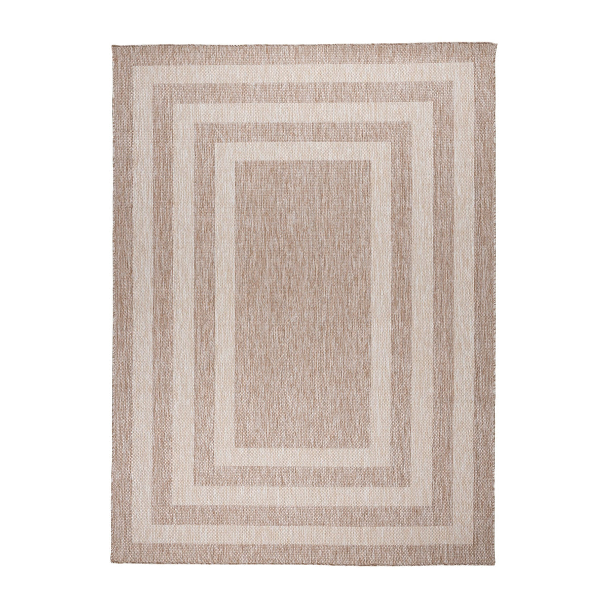 In- & Outdoor Rug – Sierra Frame Beige/Cream