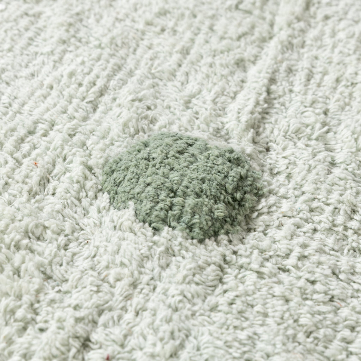 Round Kids' Room Rug – Lou Dots Green