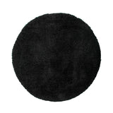 Round Shaggy Rug - Blaze Black