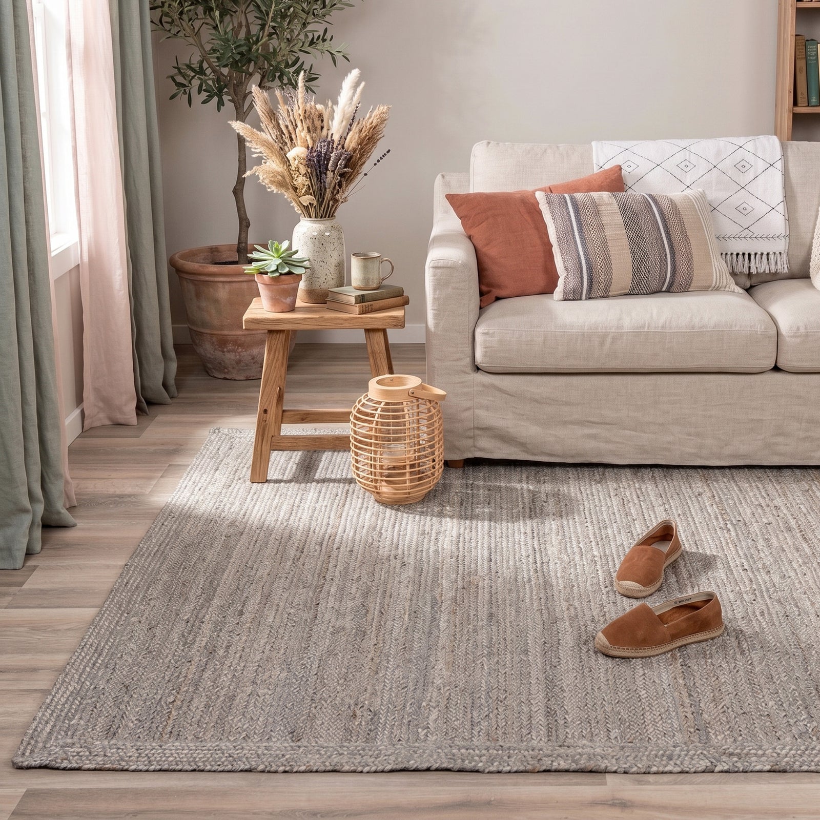Jute Rug - Fair Grey