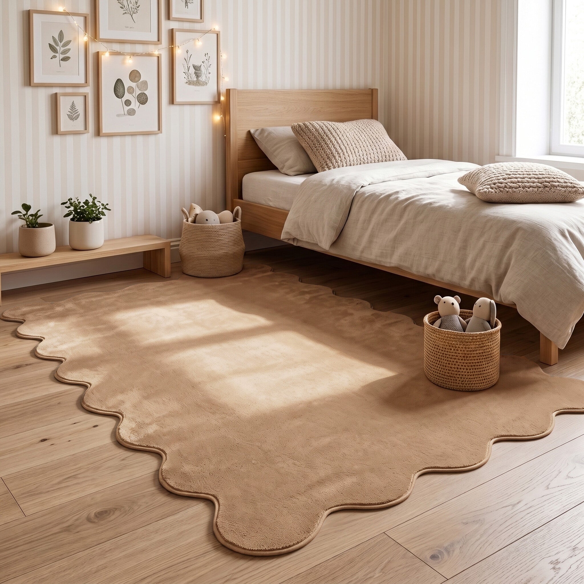 Waschbarer Teppich - Puck Brown