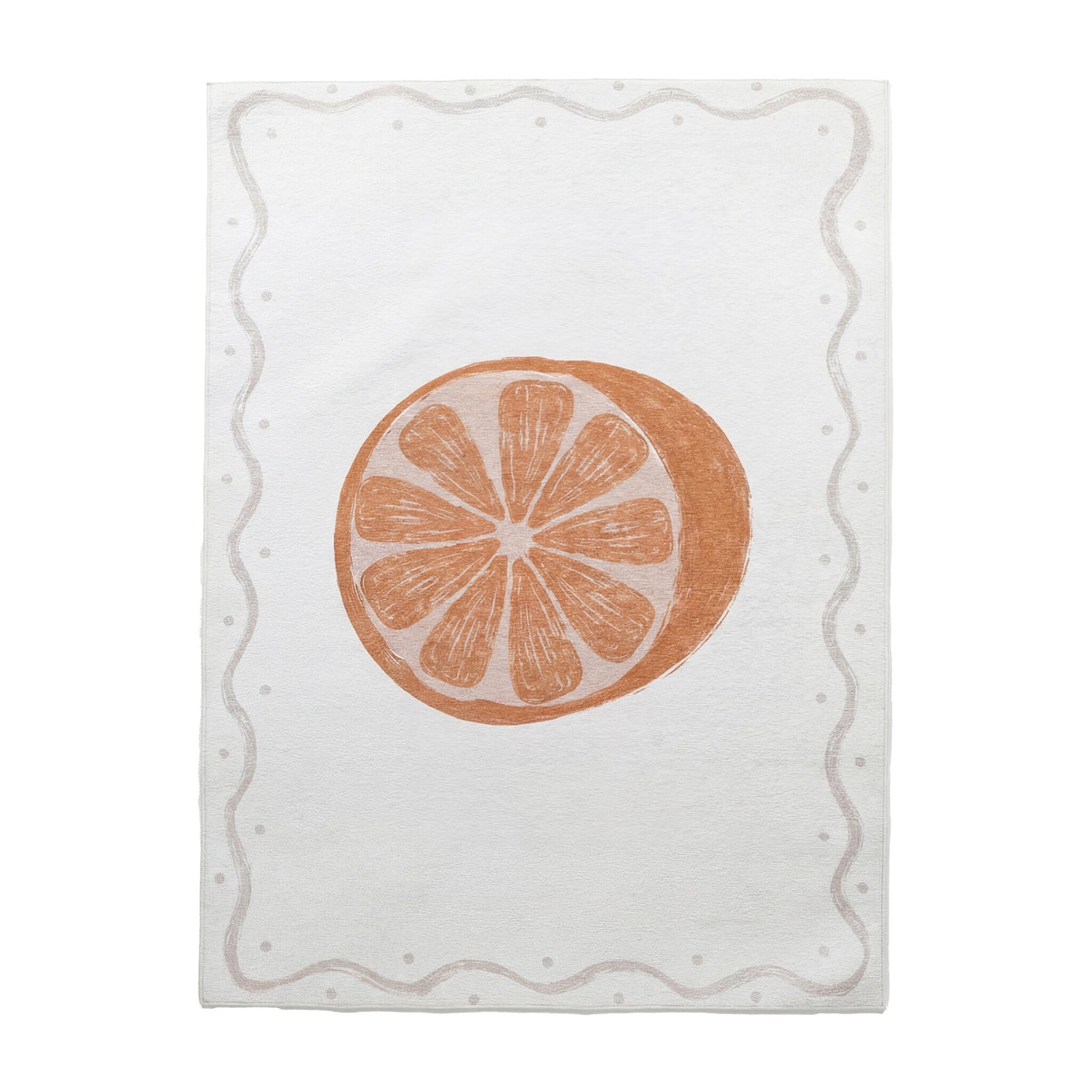Waschbarer Kinderteppich - Mick Sinaasappel Orange