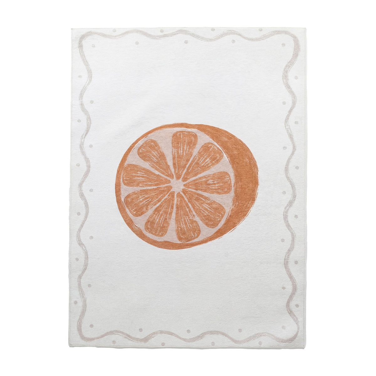 Waschbarer Kinderteppich - Mick Sinaasappel Orange