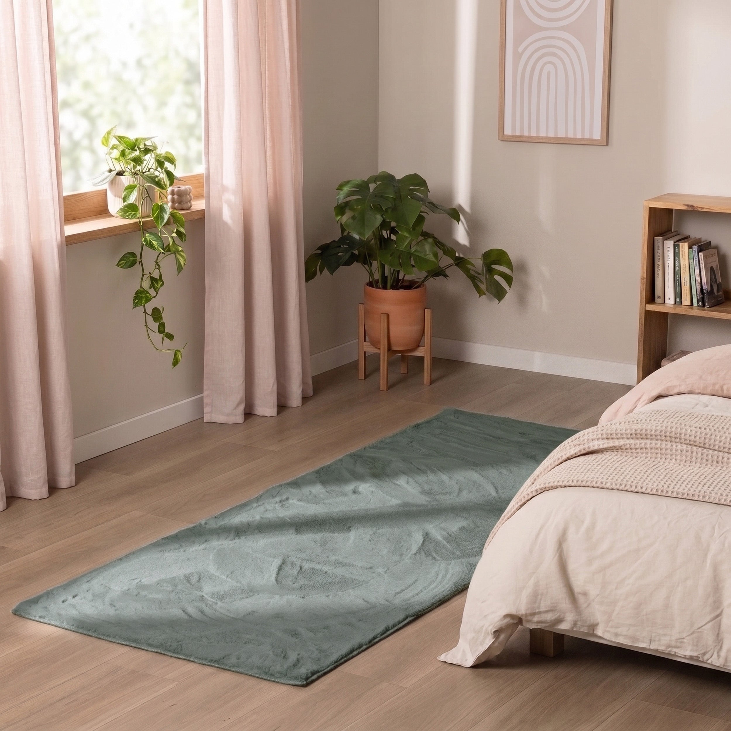 Soft Low-Pile Runner - Cozy Green