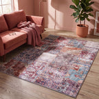 Patchwork Rug - Azara Red