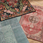 Teppich Vintage - Estate Medaillon Rot