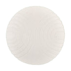 Round High Pile Rug - Carvy Arches Cream