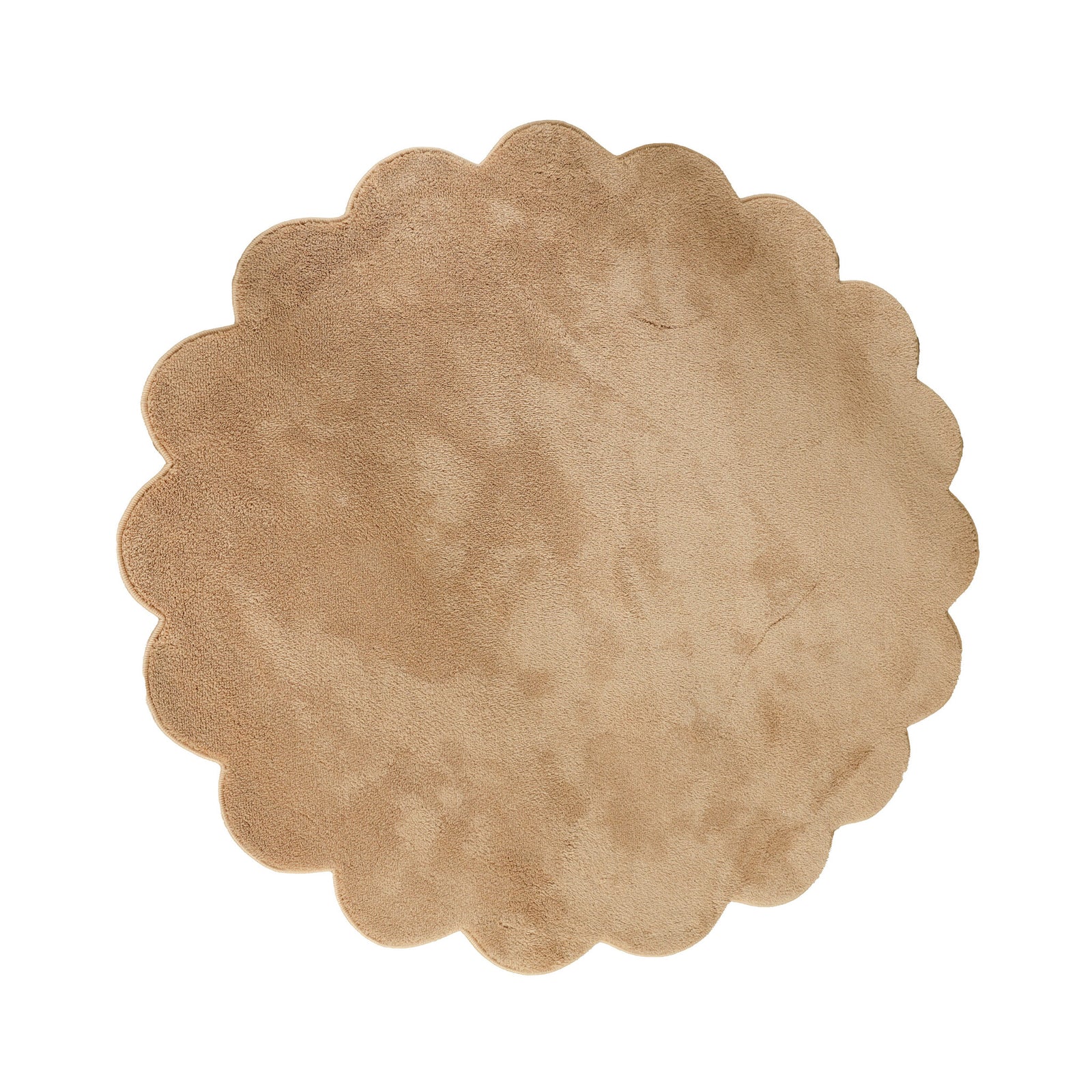 Waschbarer Teppich Rund - Puck Braun