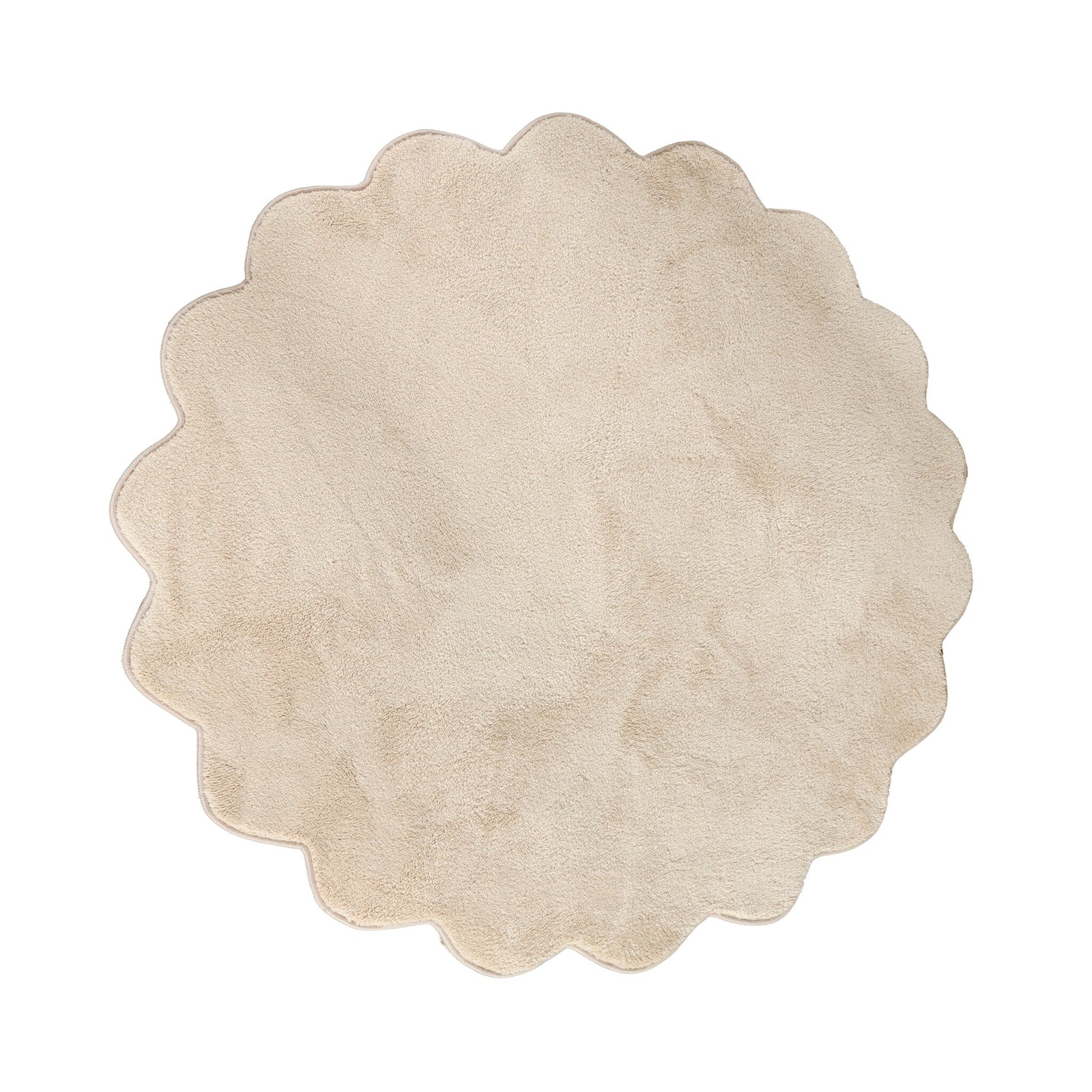 Waschbarer Teppich Rund - Puck Beige