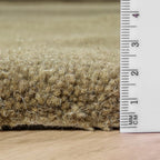 Round rug - Isara Border Olive Green
