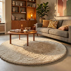 Hochflor Teppich Rund - Comfy Supreme Creme
