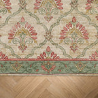 Teppich Vintage - Sage Grid Grün