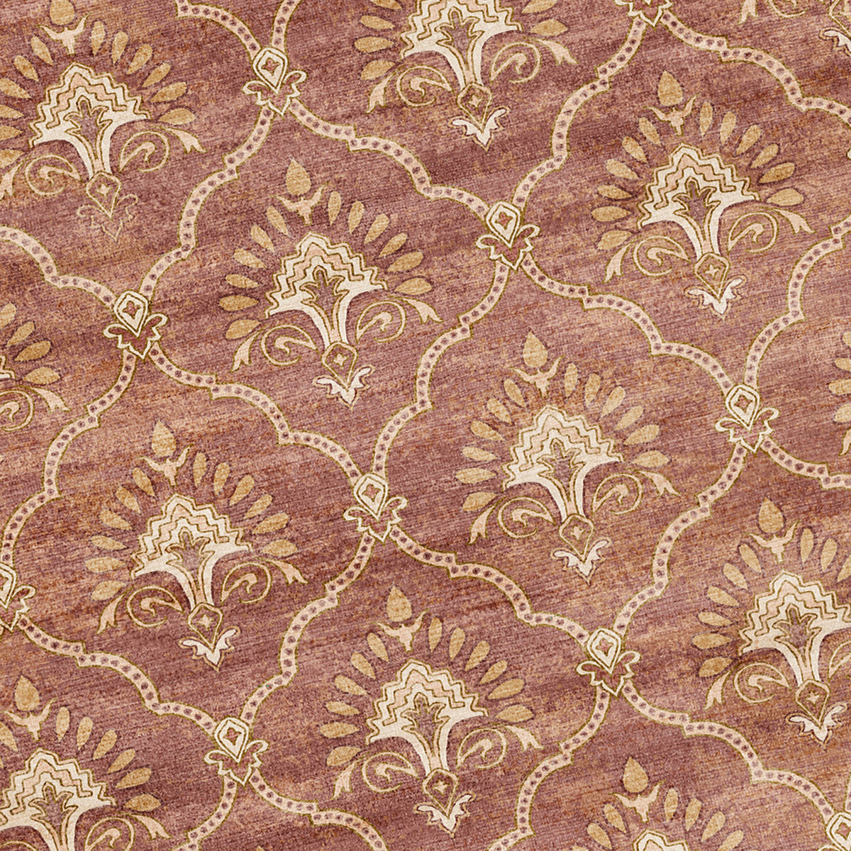 Teppich Vintage - Sage Grid Terracotta