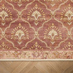 Teppich Vintage - Sage Grid Terracotta