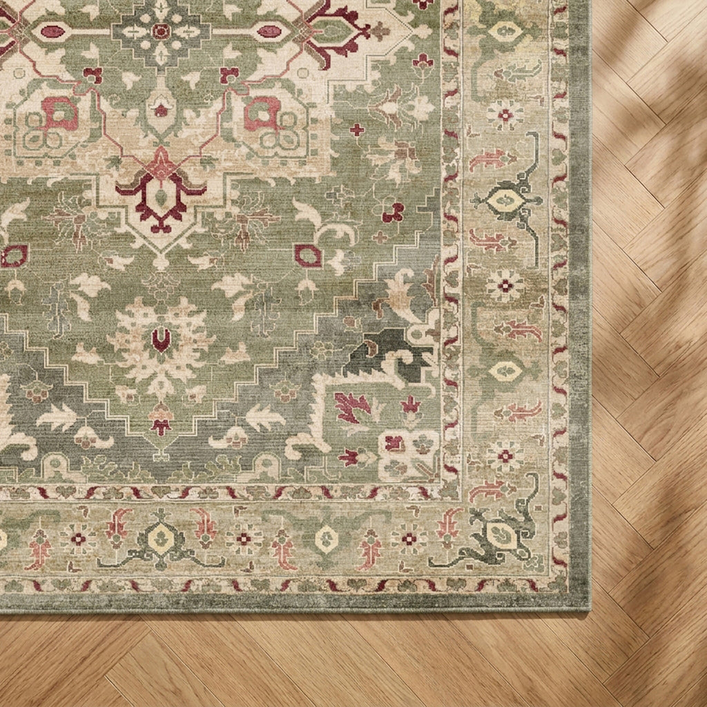 Teppich Vintage - Sage Medaillion Grün