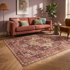 Vintage-Teppich - Sage Medallion Red