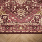 Vintage-Teppich - Sage Medallion Red
