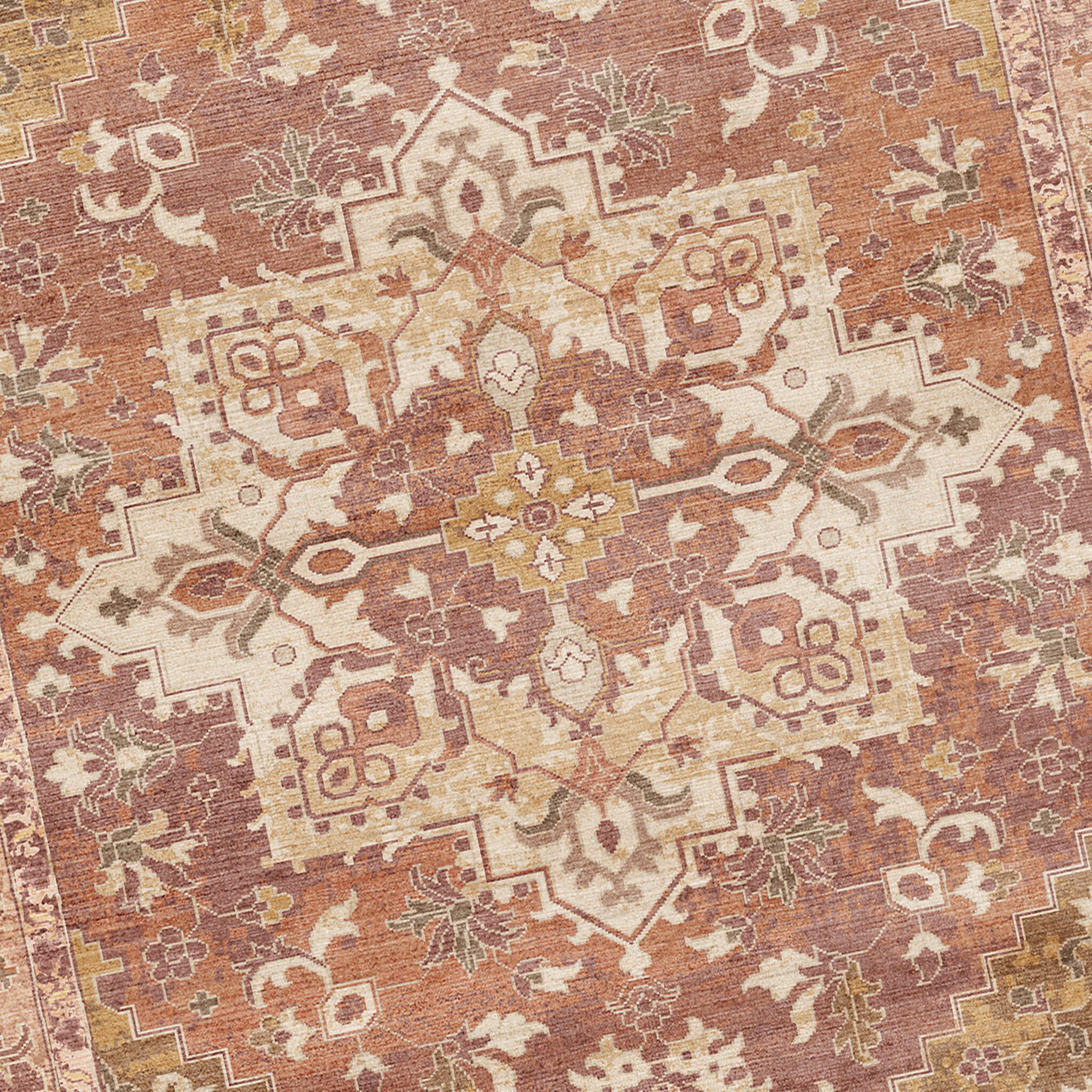 Teppich Vintage - Sage Medaillion Terracotta