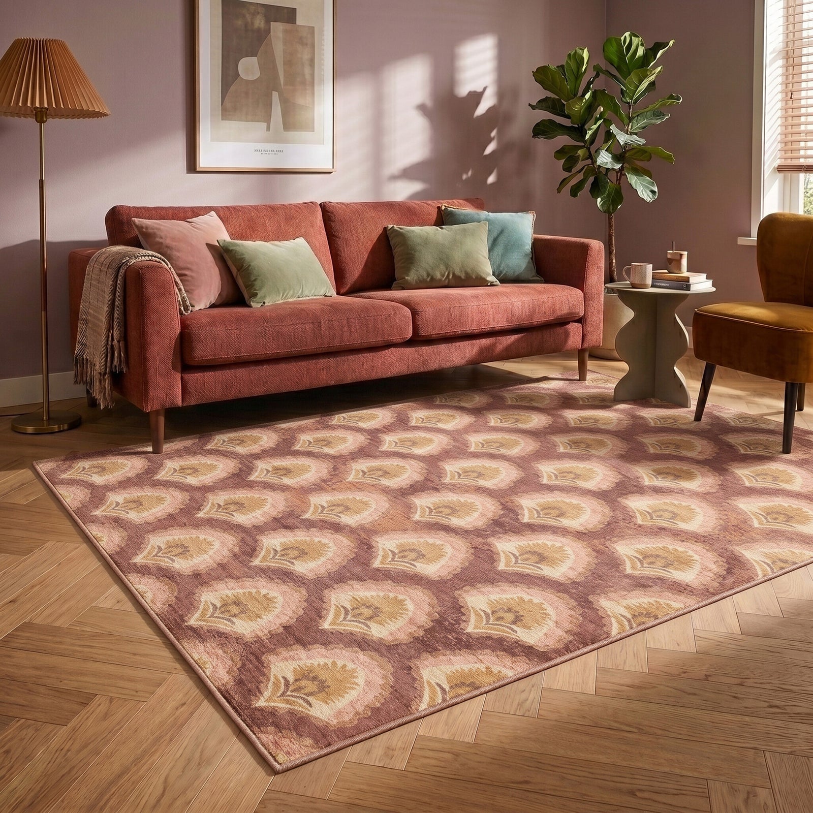 Teppich Vintage - Sage Pattern Terracotta