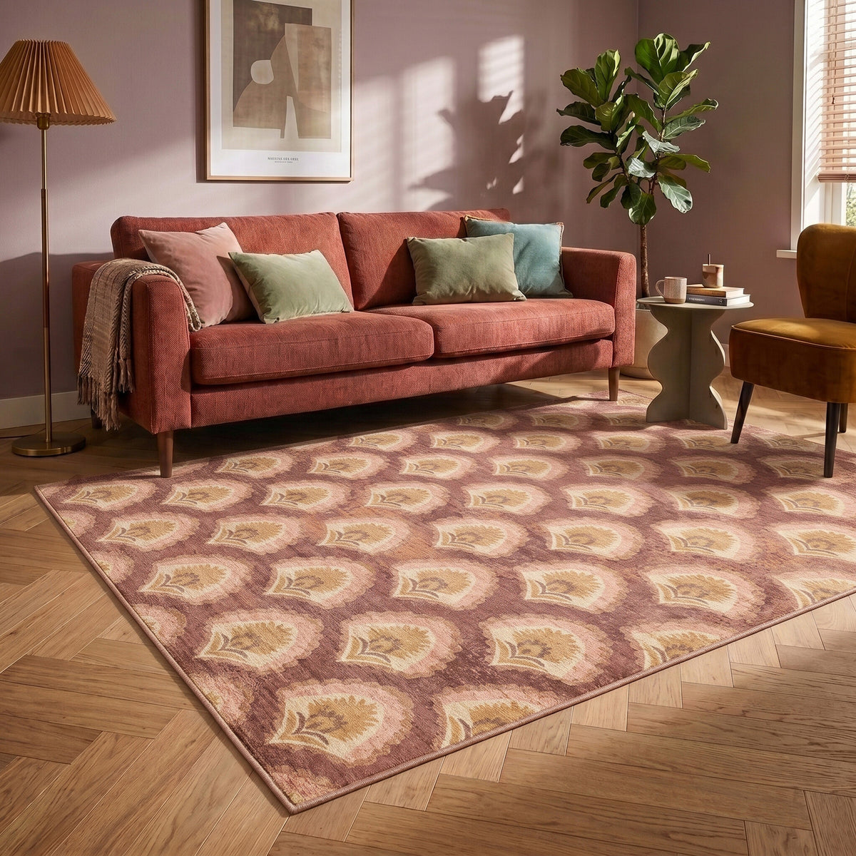 Teppich Vintage - Sage Pattern Terracotta