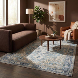 Teppich Vintage - Lugan Hellblau