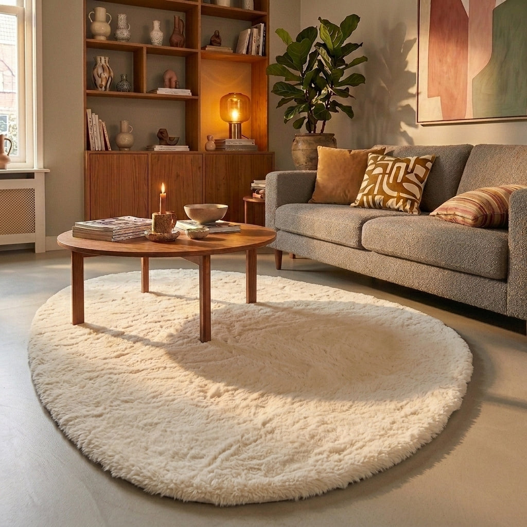 Soft High Pile Rug - Comfy Supreme Pebble Cream
