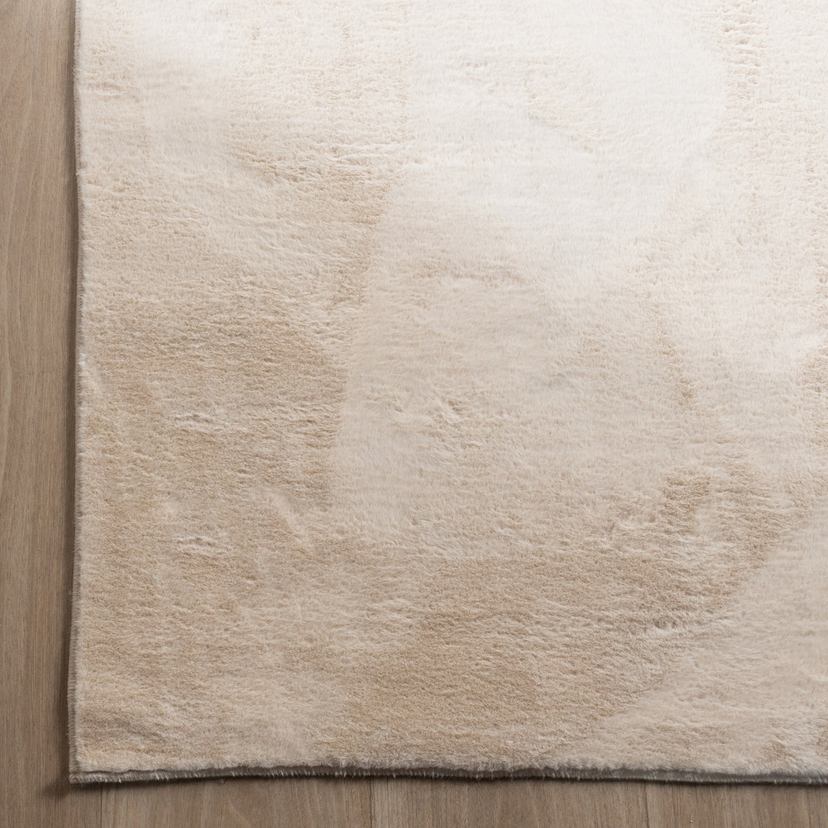 Flauschiger Teppich - Cozy Creme