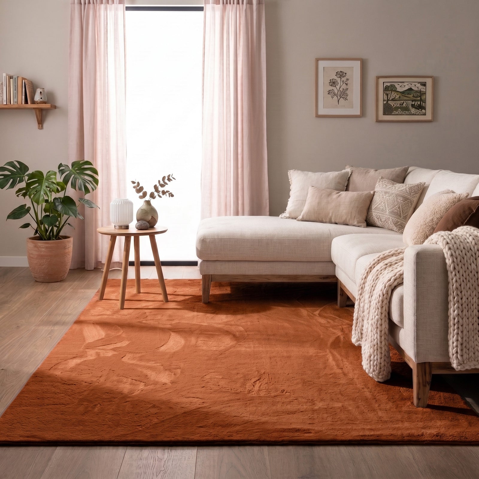 Flauschiger Teppich - Cozy Terra