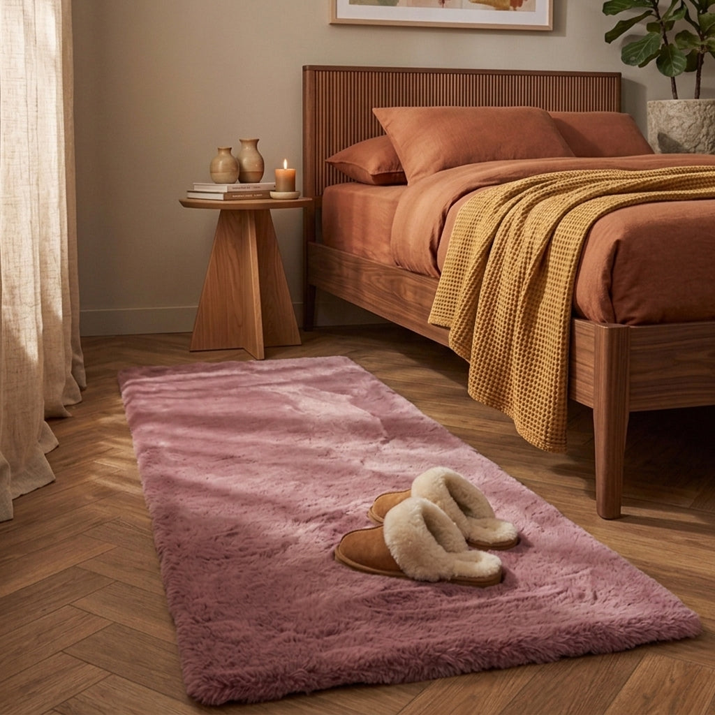 Soft High Pile Runner - Comfy Supreme Dark Pink