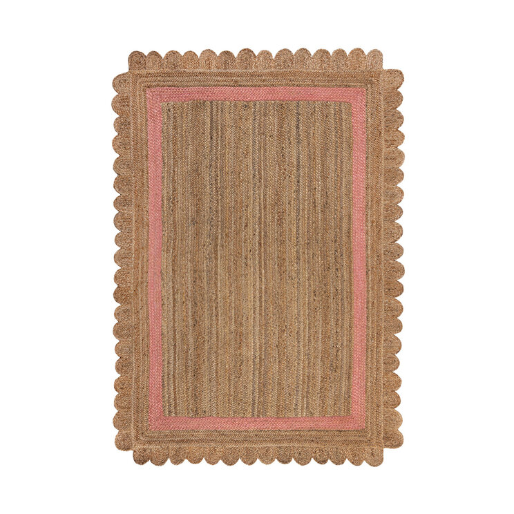 Jute Teppich - Grazo Natur Rosa - product