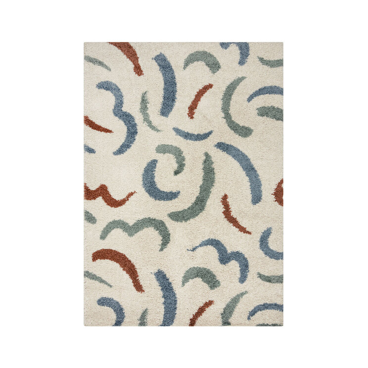 Hochflor Teppich - Alano Squiggle Bunt - product