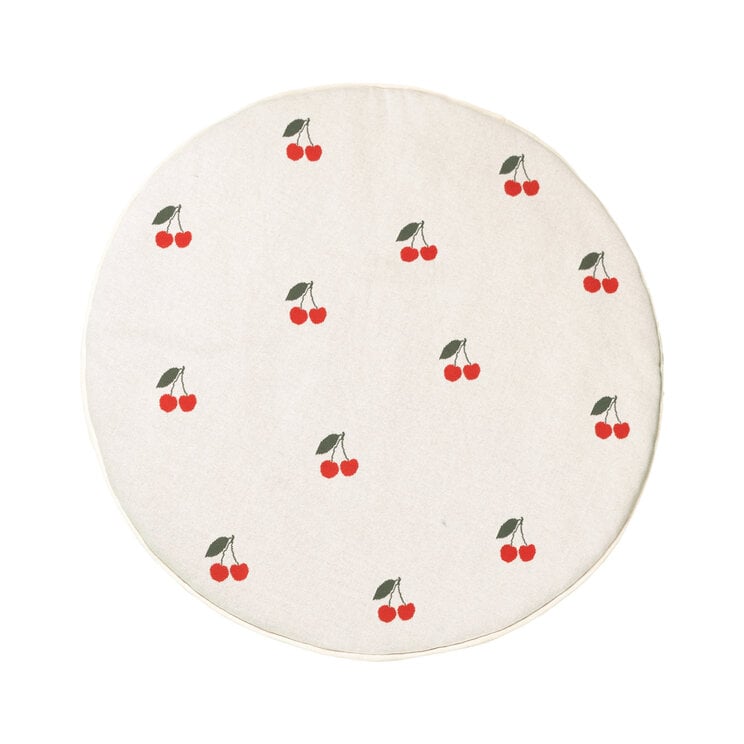 Krabbeldecke Rund - Lucie Cherry Creme - product