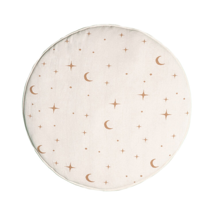 Krabbeldecke Rund - Luna Stars Weiß - product