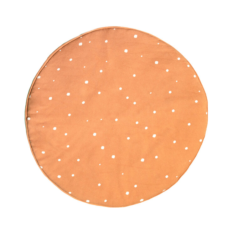 Krabbeldecke Rund - Luna Dots Orange - product