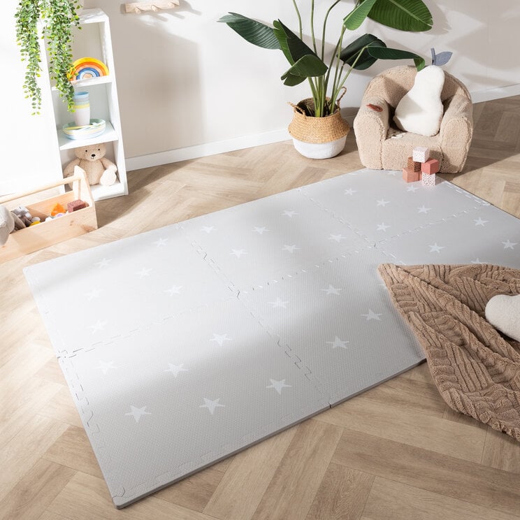 Puzzlematte - Alfie Stars Grau