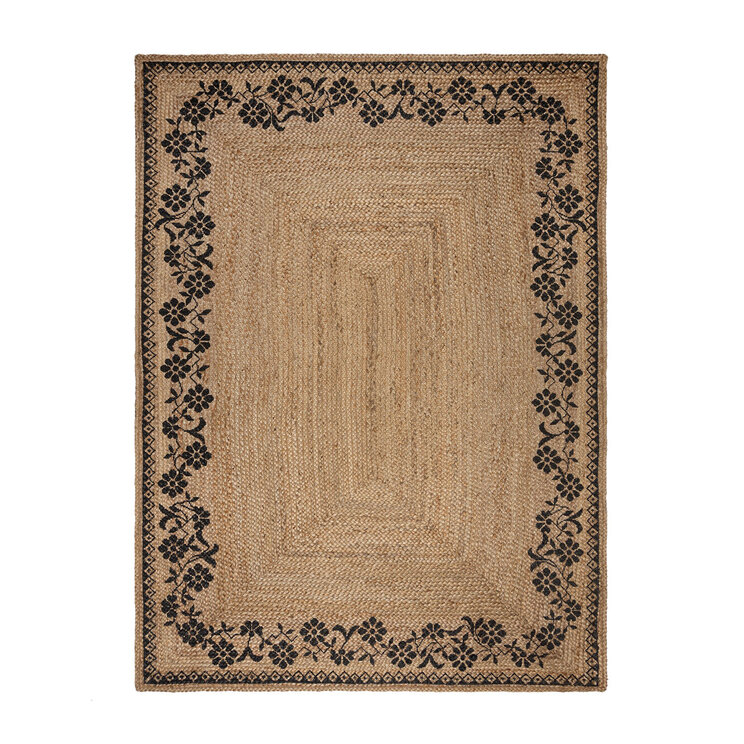 Jute Teppich - Marino Floral Beige - product