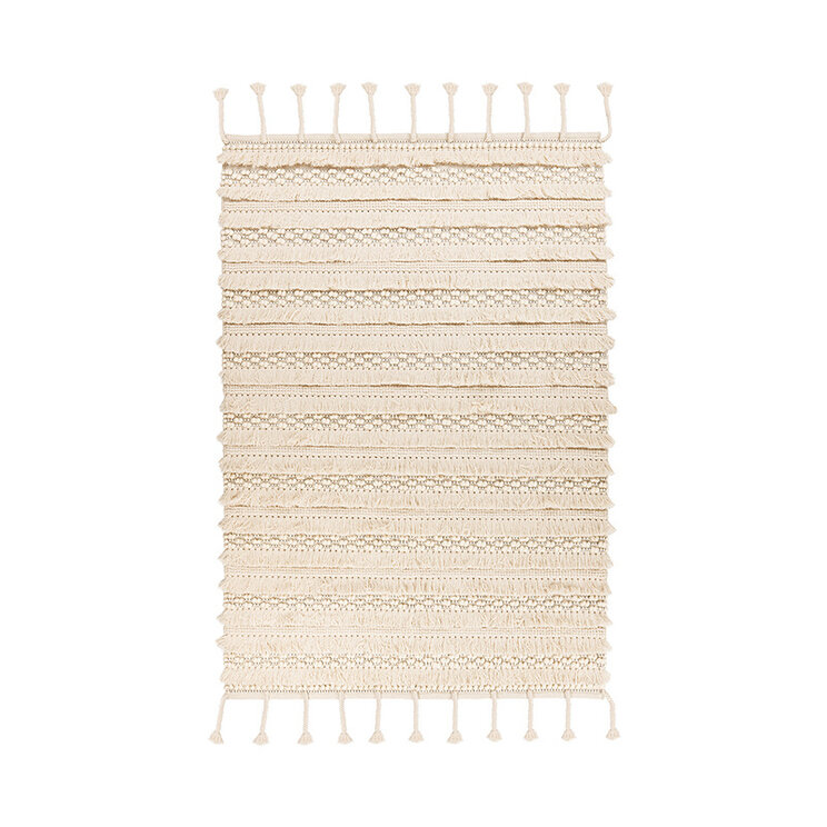 Boho Teppich - Basai Fransen 325 Beige - product