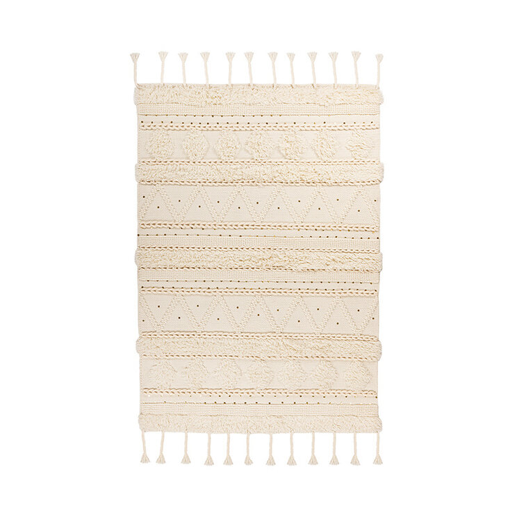 Boho Teppich - Basai Fransen 525 Creme - product