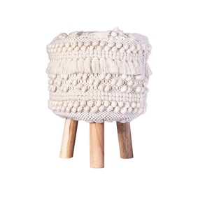 Boho Hocker - Basai 325 Creme - product