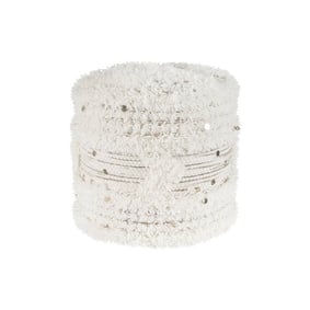 Boho Hocker - Basai 425 Creme Grün - product