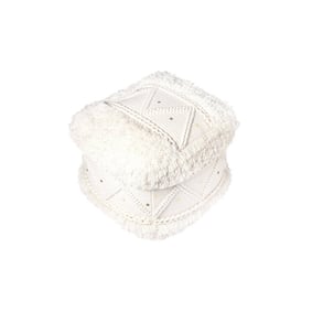 Boho Hocker Würfel - Basai 525 Creme - product