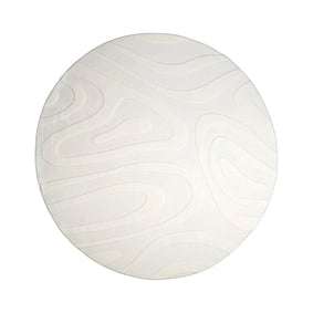 Runder Teppich Wohnzimmer - Charm Shapes Weiß - product